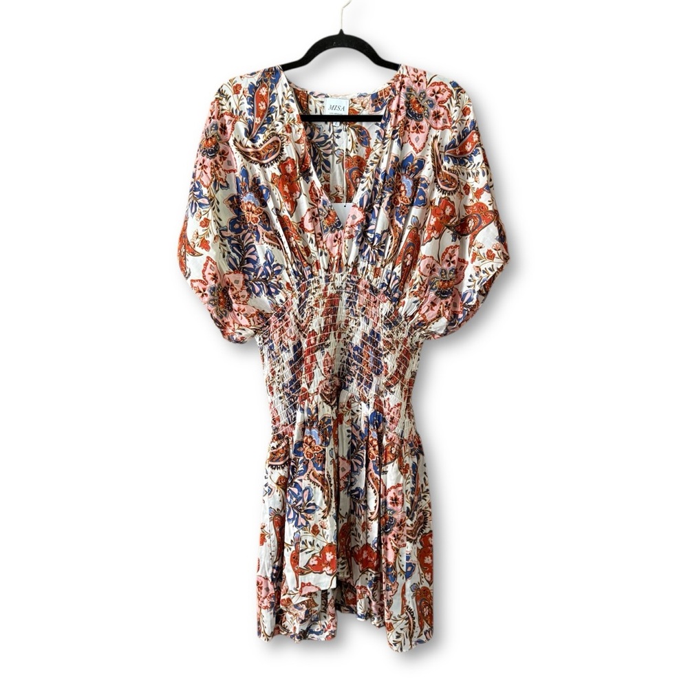 Misa Los Angeles Della Mini Dress Harvest Floral NWT Size Large